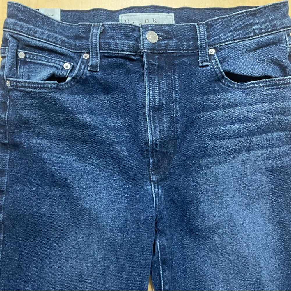Frank and Eileen Dark Wash Raw Hem Cork Jeans Size 30 - Picture 3 of 12